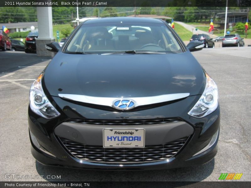 Black Onyx Pearl / Camel 2011 Hyundai Sonata Hybrid