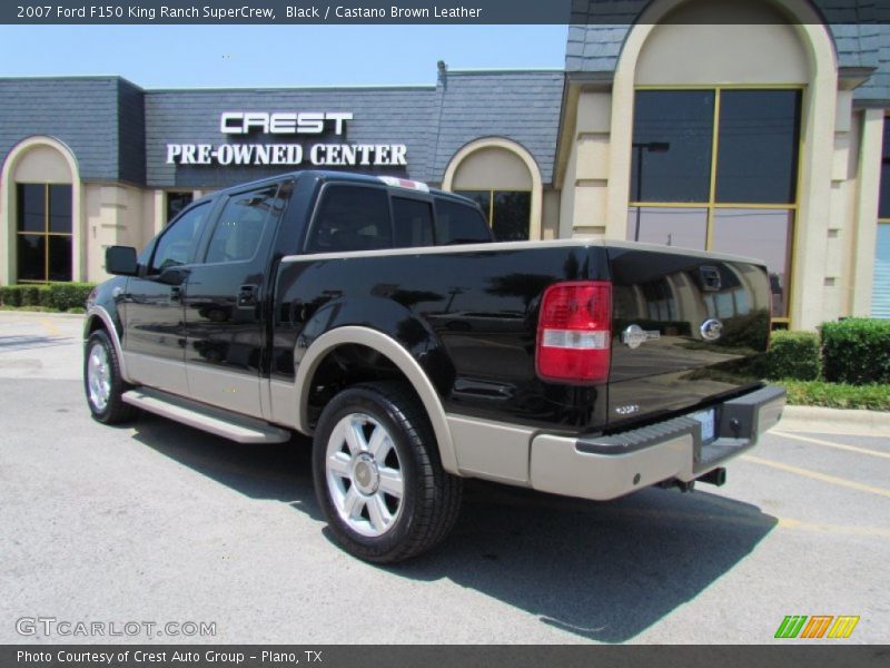 Black / Castano Brown Leather 2007 Ford F150 King Ranch SuperCrew