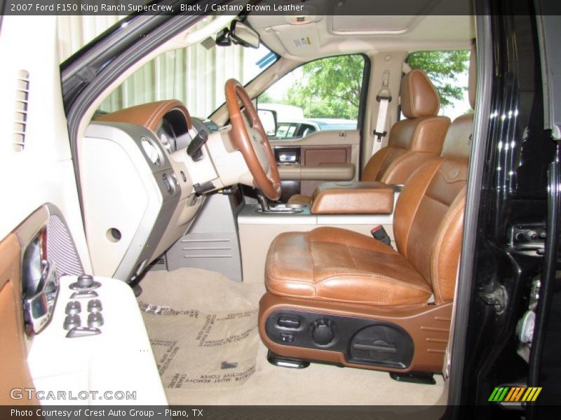Black / Castano Brown Leather 2007 Ford F150 King Ranch SuperCrew