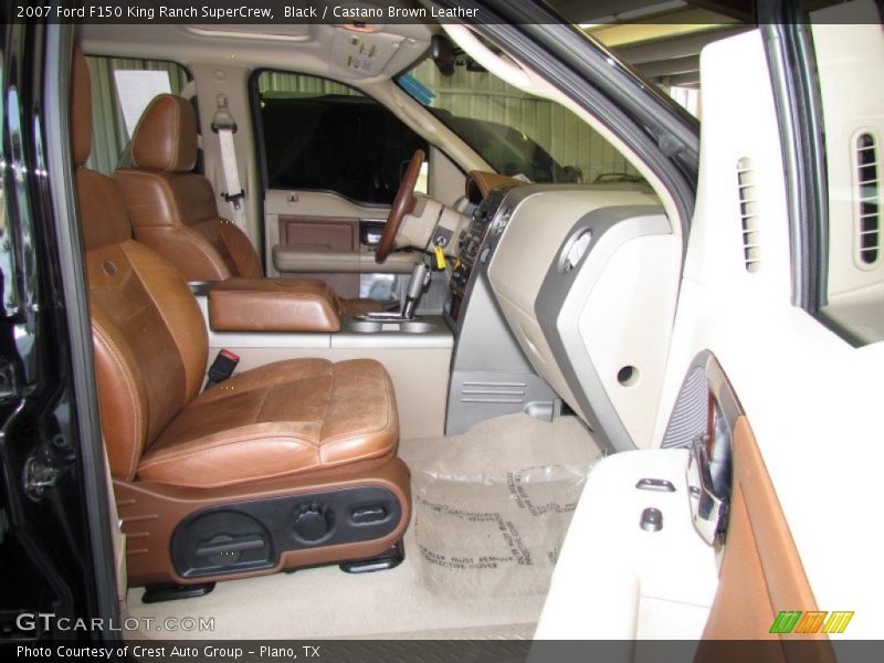 Black / Castano Brown Leather 2007 Ford F150 King Ranch SuperCrew