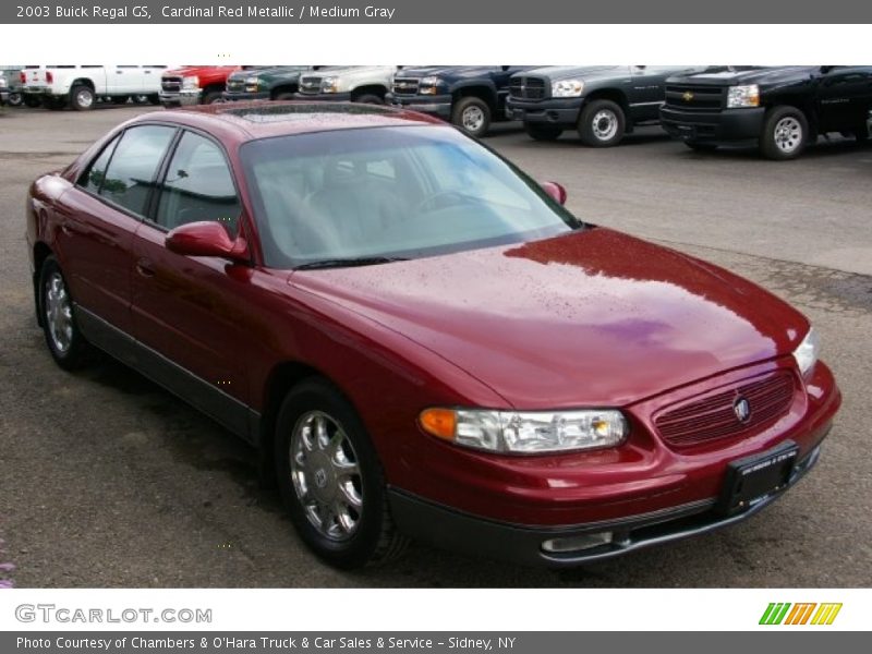 Cardinal Red Metallic / Medium Gray 2003 Buick Regal GS