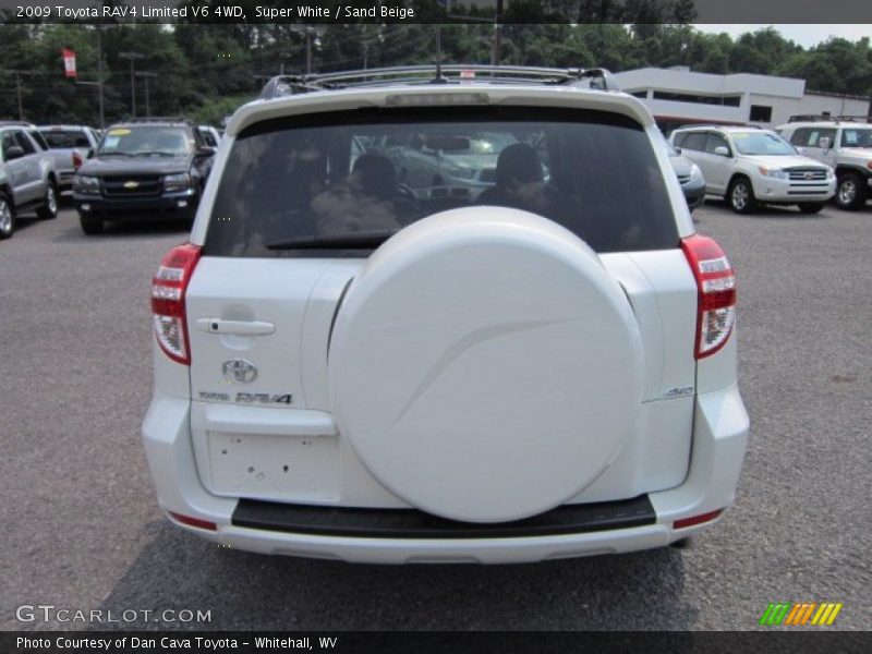 Super White / Sand Beige 2009 Toyota RAV4 Limited V6 4WD