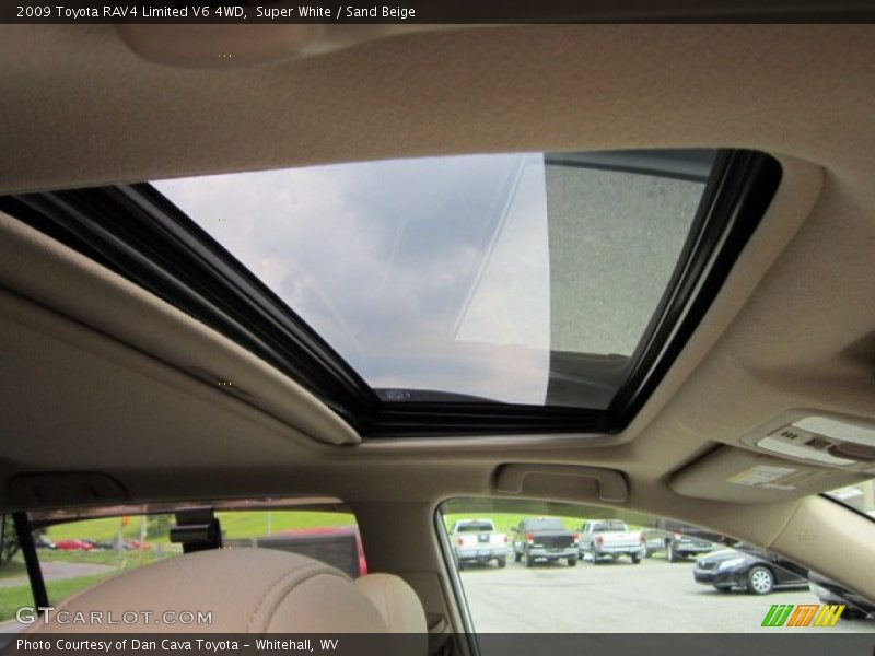 Super White / Sand Beige 2009 Toyota RAV4 Limited V6 4WD