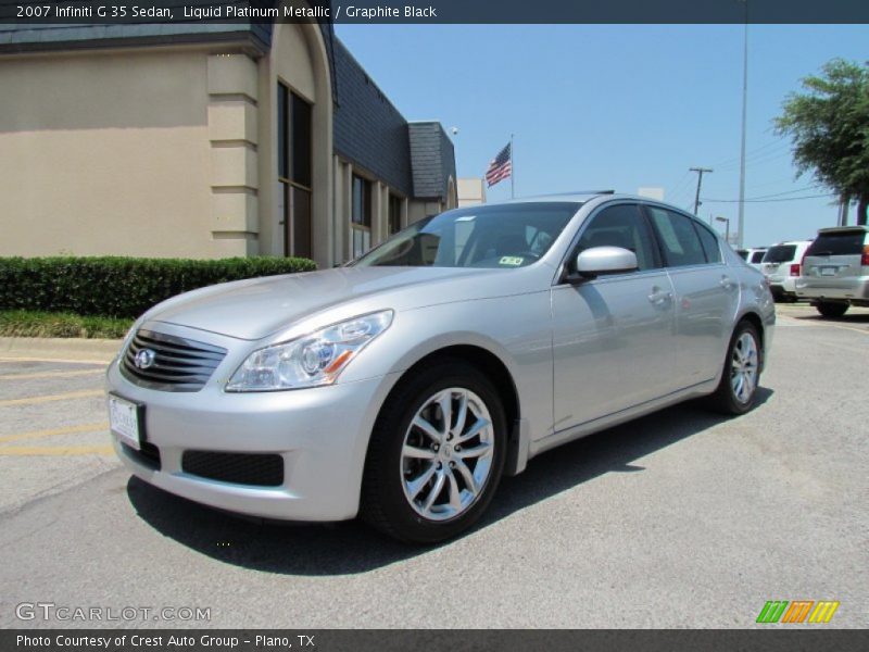 Liquid Platinum Metallic / Graphite Black 2007 Infiniti G 35 Sedan