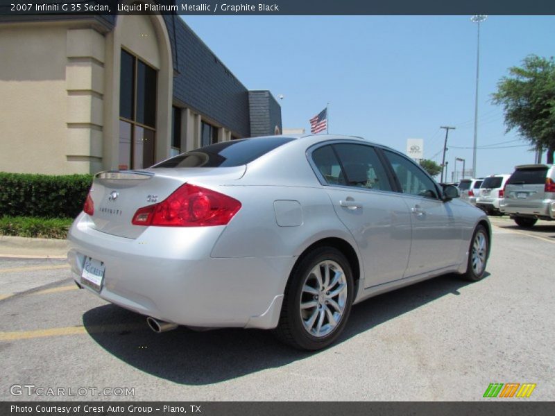 Liquid Platinum Metallic / Graphite Black 2007 Infiniti G 35 Sedan