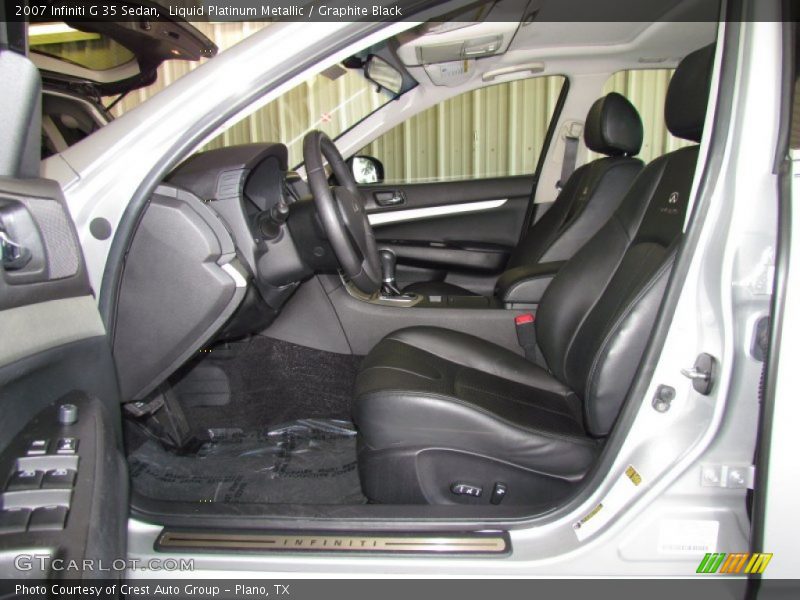 Liquid Platinum Metallic / Graphite Black 2007 Infiniti G 35 Sedan
