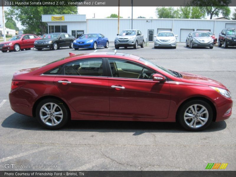Venetian Red / Camel 2011 Hyundai Sonata Limited 2.0T
