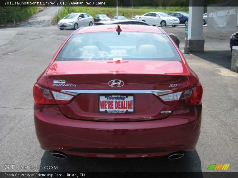 Venetian Red / Camel 2011 Hyundai Sonata Limited 2.0T