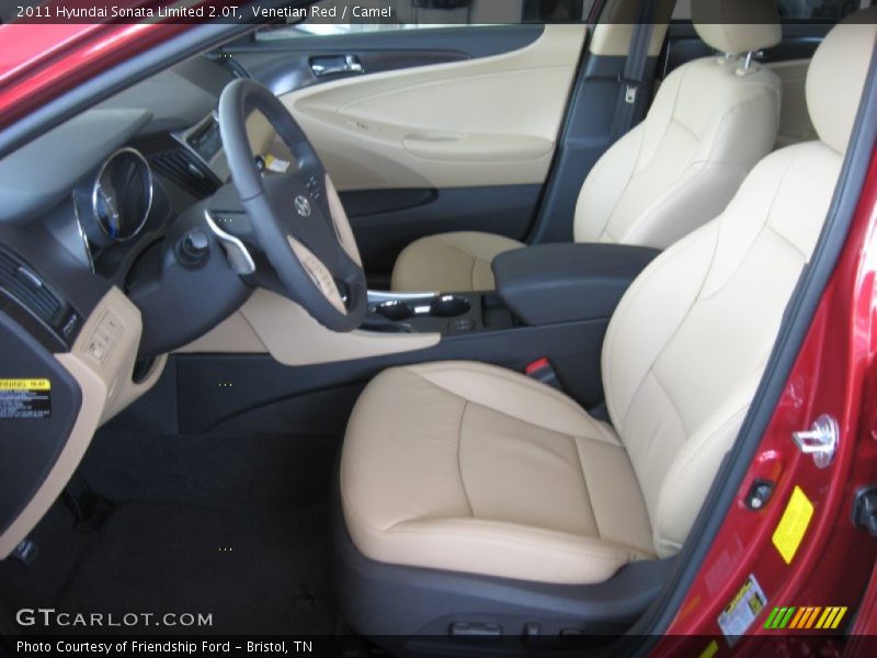 Venetian Red / Camel 2011 Hyundai Sonata Limited 2.0T