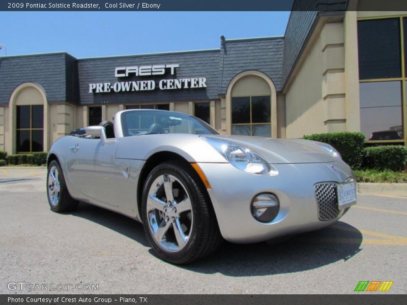 Cool Silver / Ebony 2009 Pontiac Solstice Roadster