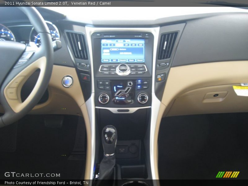 Venetian Red / Camel 2011 Hyundai Sonata Limited 2.0T