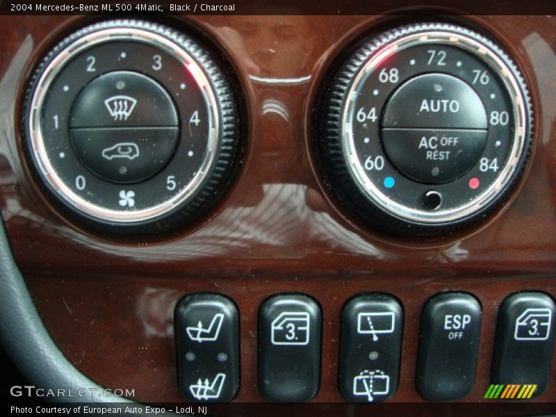 Controls of 2004 ML 500 4Matic