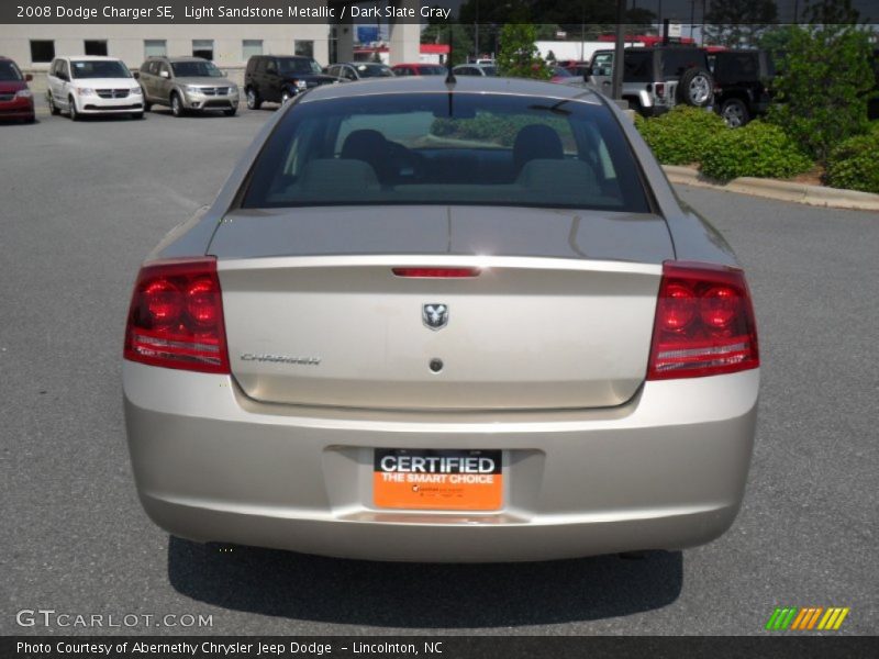 Light Sandstone Metallic / Dark Slate Gray 2008 Dodge Charger SE