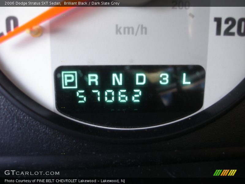Brilliant Black / Dark Slate Grey 2006 Dodge Stratus SXT Sedan