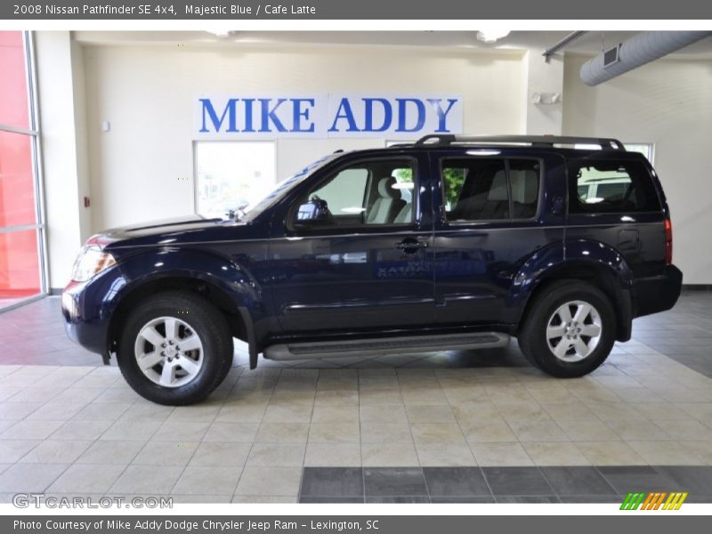 Majestic Blue / Cafe Latte 2008 Nissan Pathfinder SE 4x4