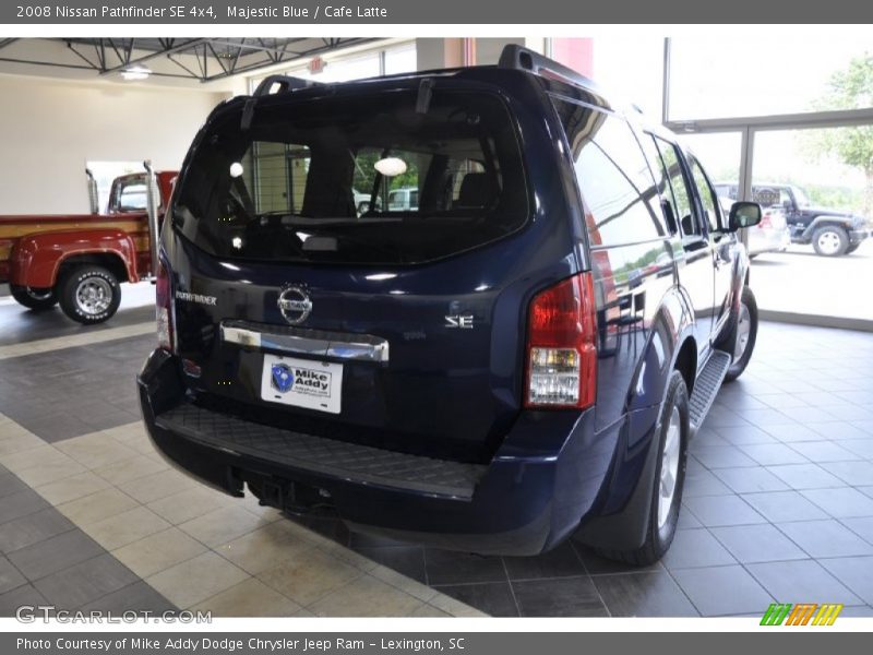 Majestic Blue / Cafe Latte 2008 Nissan Pathfinder SE 4x4