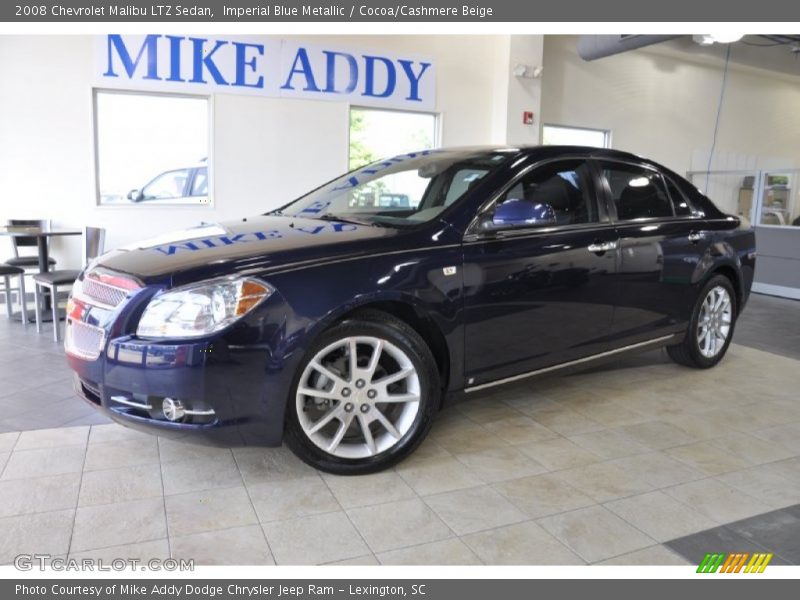 Imperial Blue Metallic / Cocoa/Cashmere Beige 2008 Chevrolet Malibu LTZ Sedan