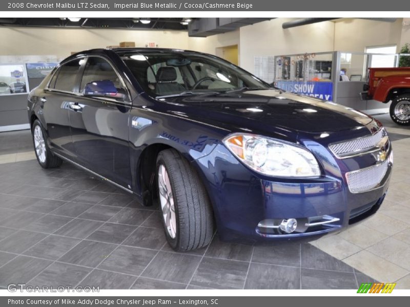 Imperial Blue Metallic / Cocoa/Cashmere Beige 2008 Chevrolet Malibu LTZ Sedan