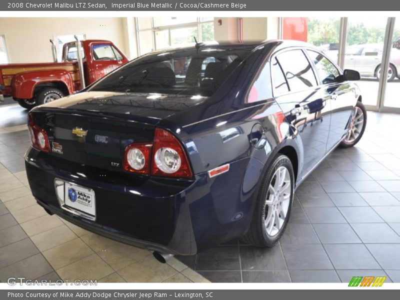 Imperial Blue Metallic / Cocoa/Cashmere Beige 2008 Chevrolet Malibu LTZ Sedan