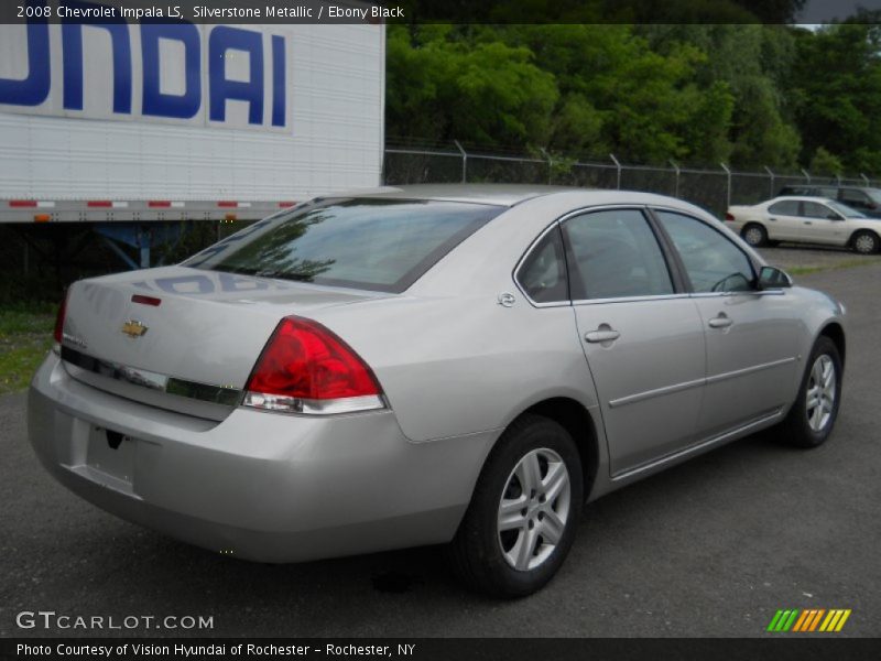 Silverstone Metallic / Ebony Black 2008 Chevrolet Impala LS