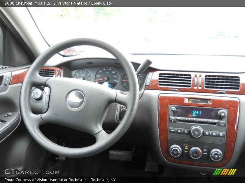 Silverstone Metallic / Ebony Black 2008 Chevrolet Impala LS