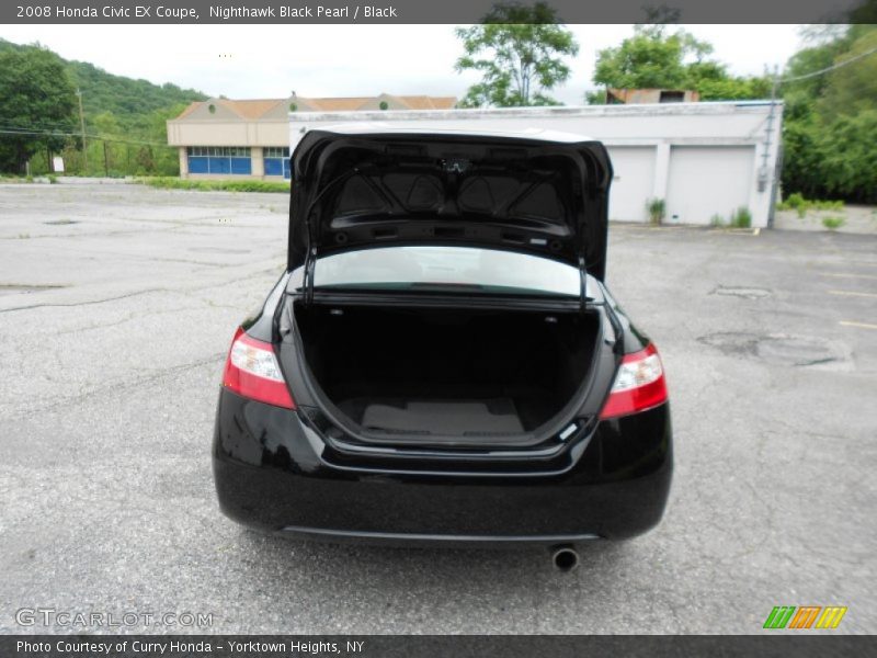 Nighthawk Black Pearl / Black 2008 Honda Civic EX Coupe