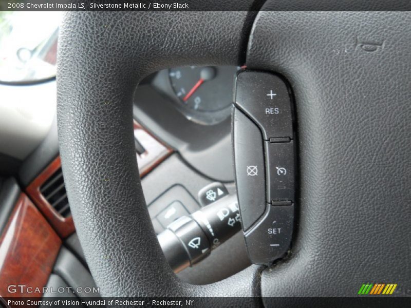 Silverstone Metallic / Ebony Black 2008 Chevrolet Impala LS