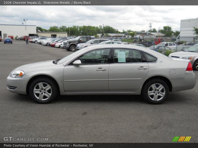 Silverstone Metallic / Ebony Black 2008 Chevrolet Impala LS