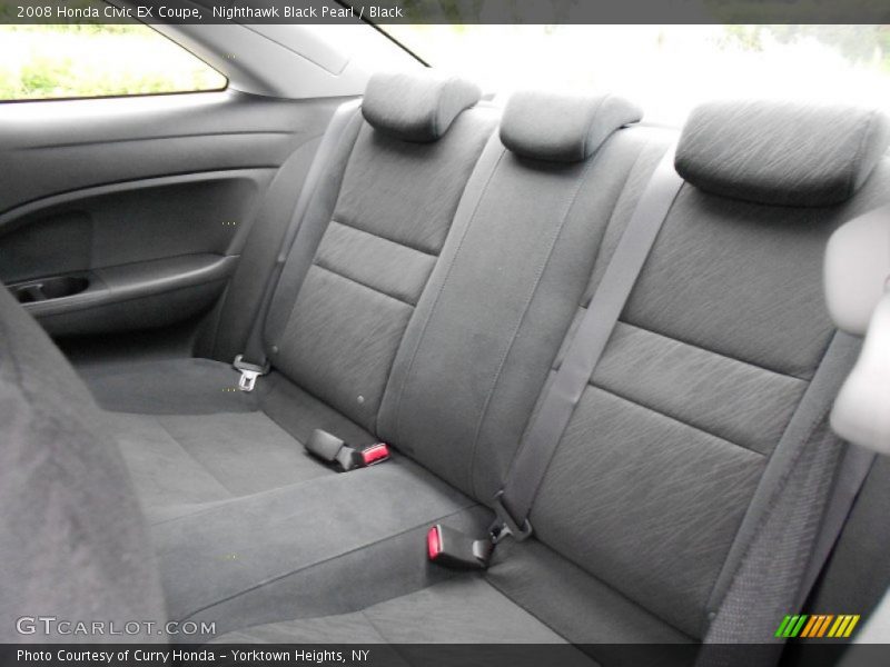 Nighthawk Black Pearl / Black 2008 Honda Civic EX Coupe