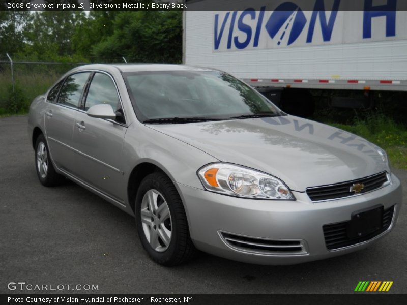 Silverstone Metallic / Ebony Black 2008 Chevrolet Impala LS