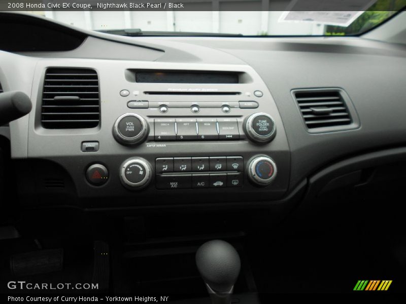 Nighthawk Black Pearl / Black 2008 Honda Civic EX Coupe