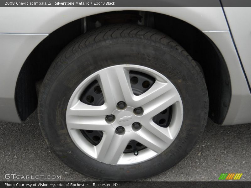 Silverstone Metallic / Ebony Black 2008 Chevrolet Impala LS