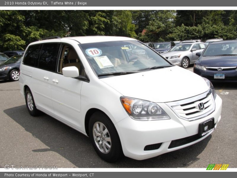 Taffeta White / Beige 2010 Honda Odyssey EX