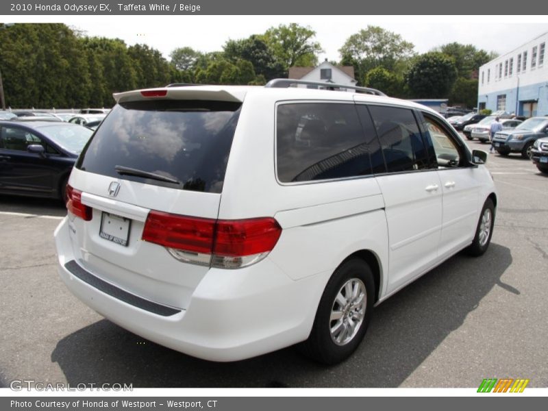 Taffeta White / Beige 2010 Honda Odyssey EX