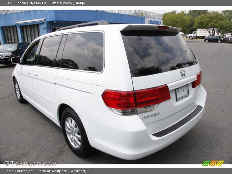 Taffeta White / Beige 2010 Honda Odyssey EX