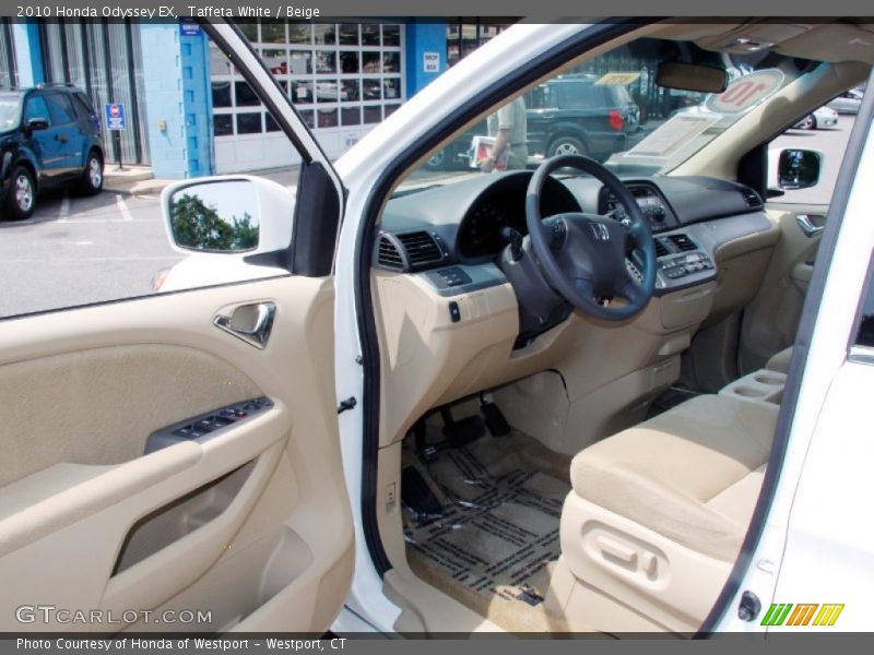 Taffeta White / Beige 2010 Honda Odyssey EX