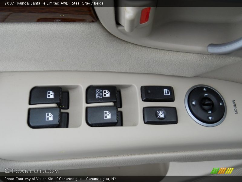 Steel Gray / Beige 2007 Hyundai Santa Fe Limited 4WD