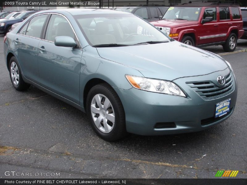 Aloe Green Metallic / Bisque 2009 Toyota Camry LE