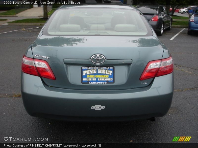 Aloe Green Metallic / Bisque 2009 Toyota Camry LE