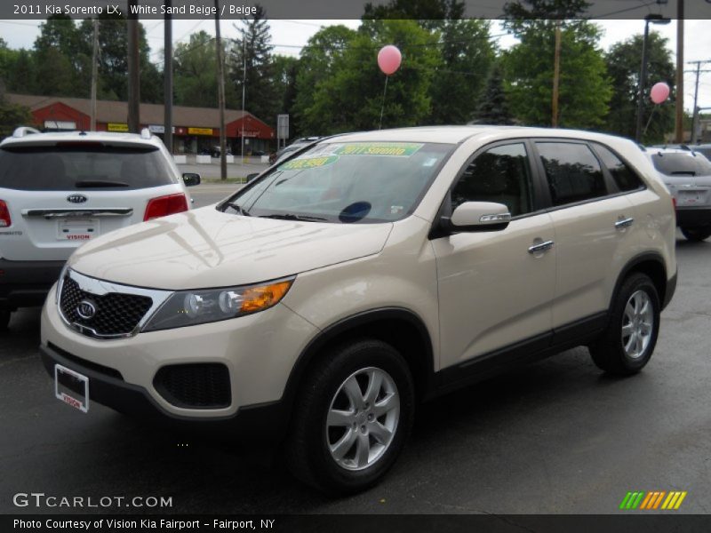 White Sand Beige / Beige 2011 Kia Sorento LX