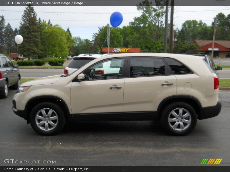 White Sand Beige / Beige 2011 Kia Sorento LX