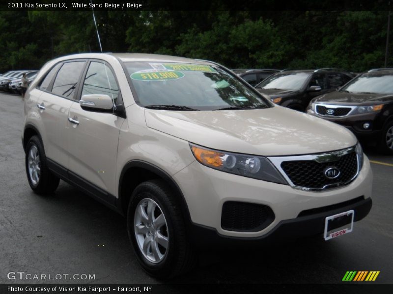 White Sand Beige / Beige 2011 Kia Sorento LX