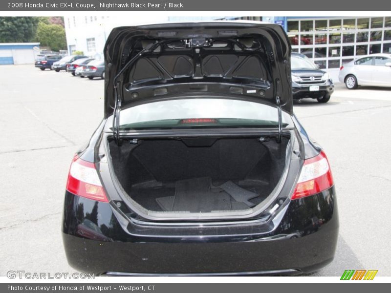 Nighthawk Black Pearl / Black 2008 Honda Civic EX-L Coupe