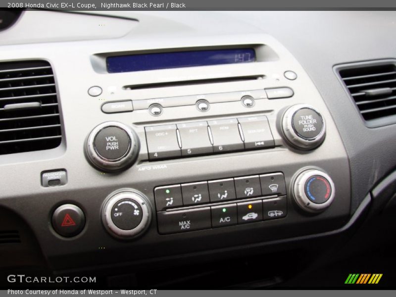 Controls of 2008 Civic EX-L Coupe