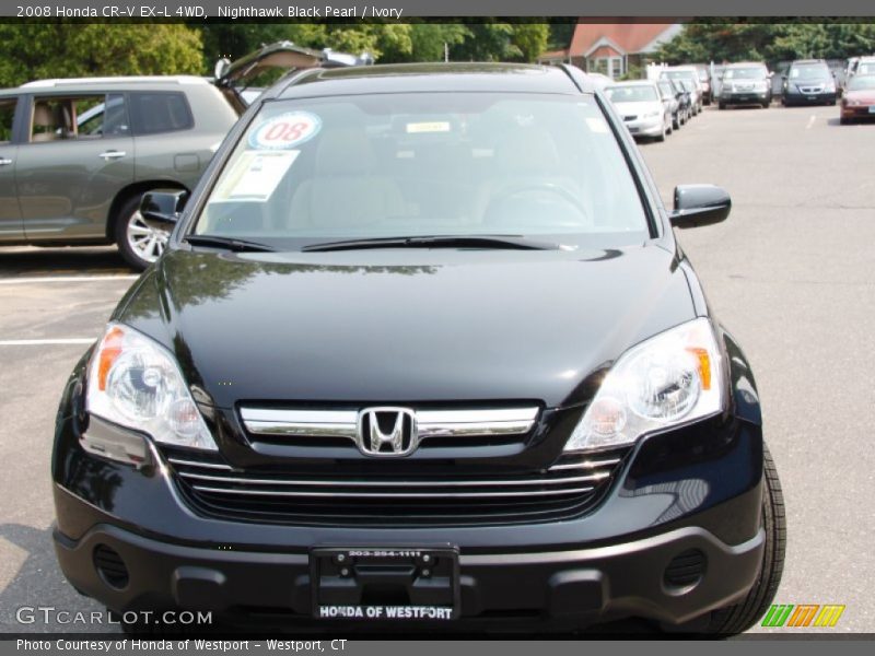 Nighthawk Black Pearl / Ivory 2008 Honda CR-V EX-L 4WD