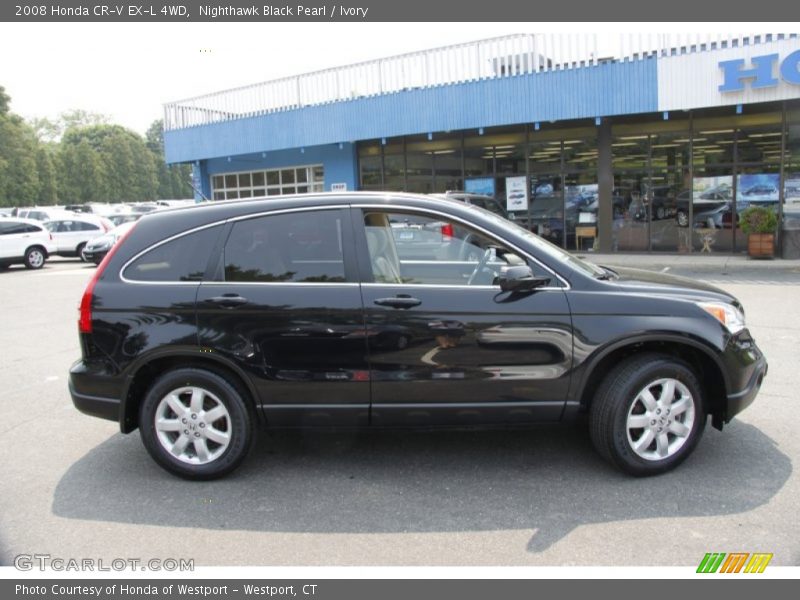 Nighthawk Black Pearl / Ivory 2008 Honda CR-V EX-L 4WD