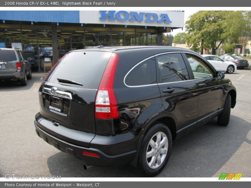 Nighthawk Black Pearl / Ivory 2008 Honda CR-V EX-L 4WD