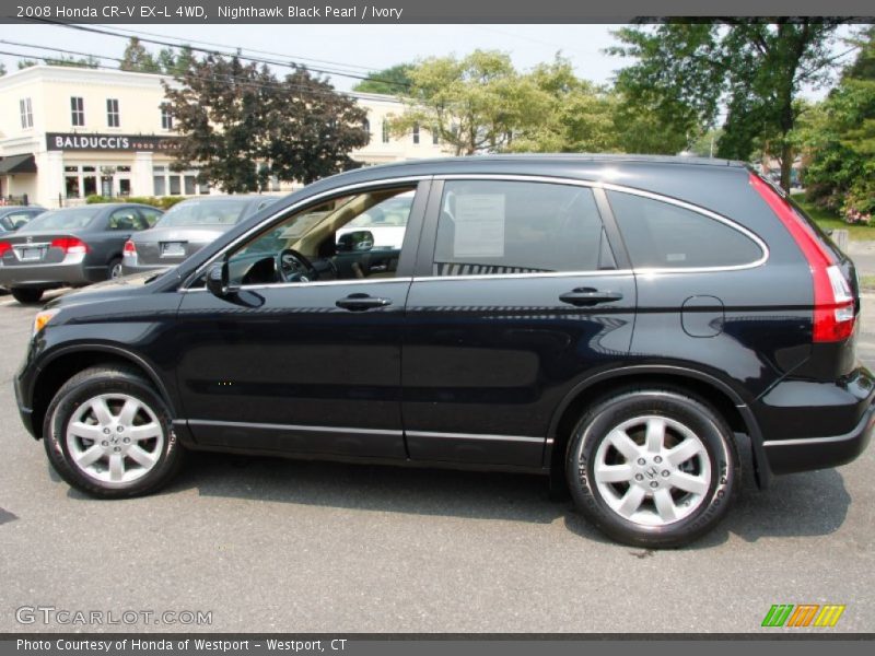 Nighthawk Black Pearl / Ivory 2008 Honda CR-V EX-L 4WD