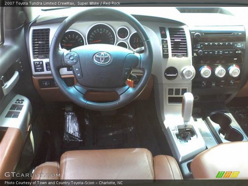 Super White / Red Rock 2007 Toyota Tundra Limited CrewMax