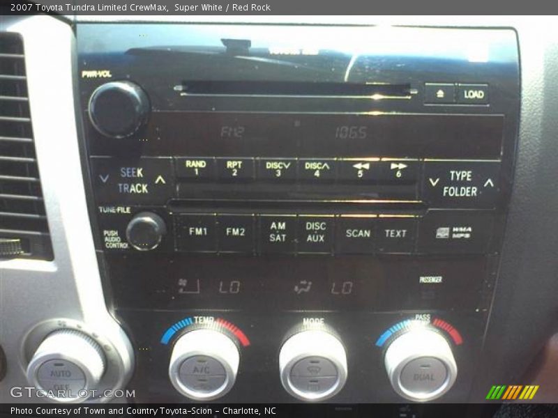 Super White / Red Rock 2007 Toyota Tundra Limited CrewMax